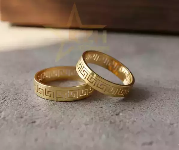 Greek Pattern Ring 