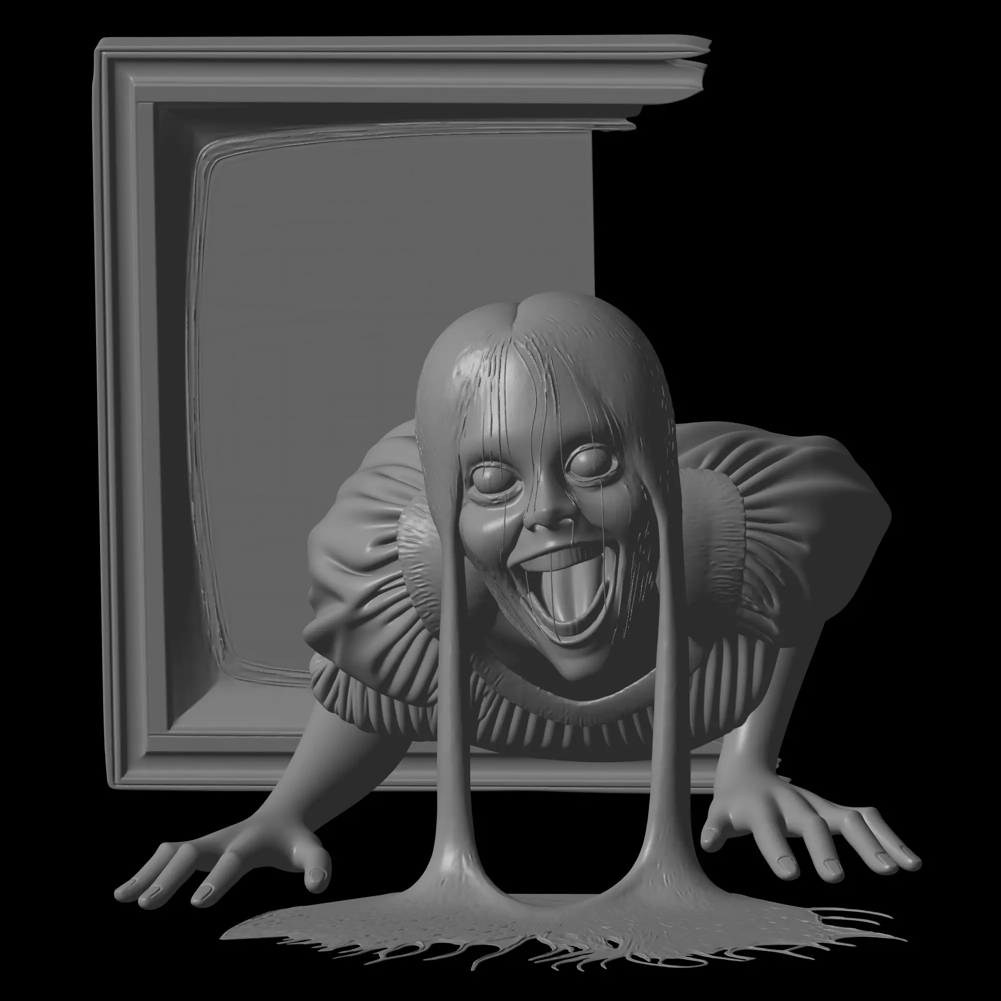 the ring film character design 3D print model