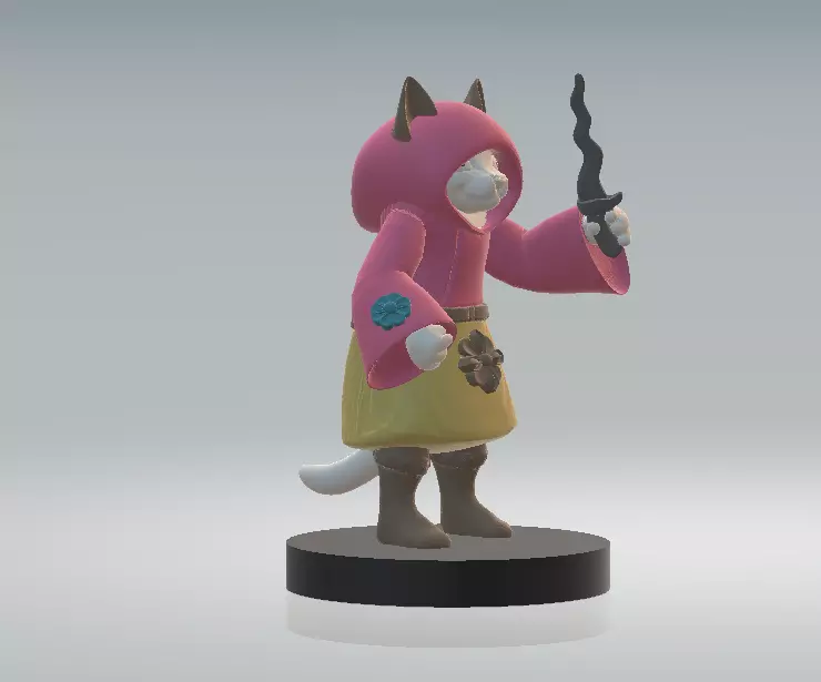 Halloween Cat reaper 3ed printable model 3D print model_2