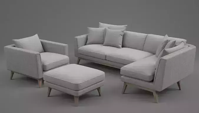 Minimal Sofa Set 3D Model 3D model Minimal Sofa Set 3D Model 3D model