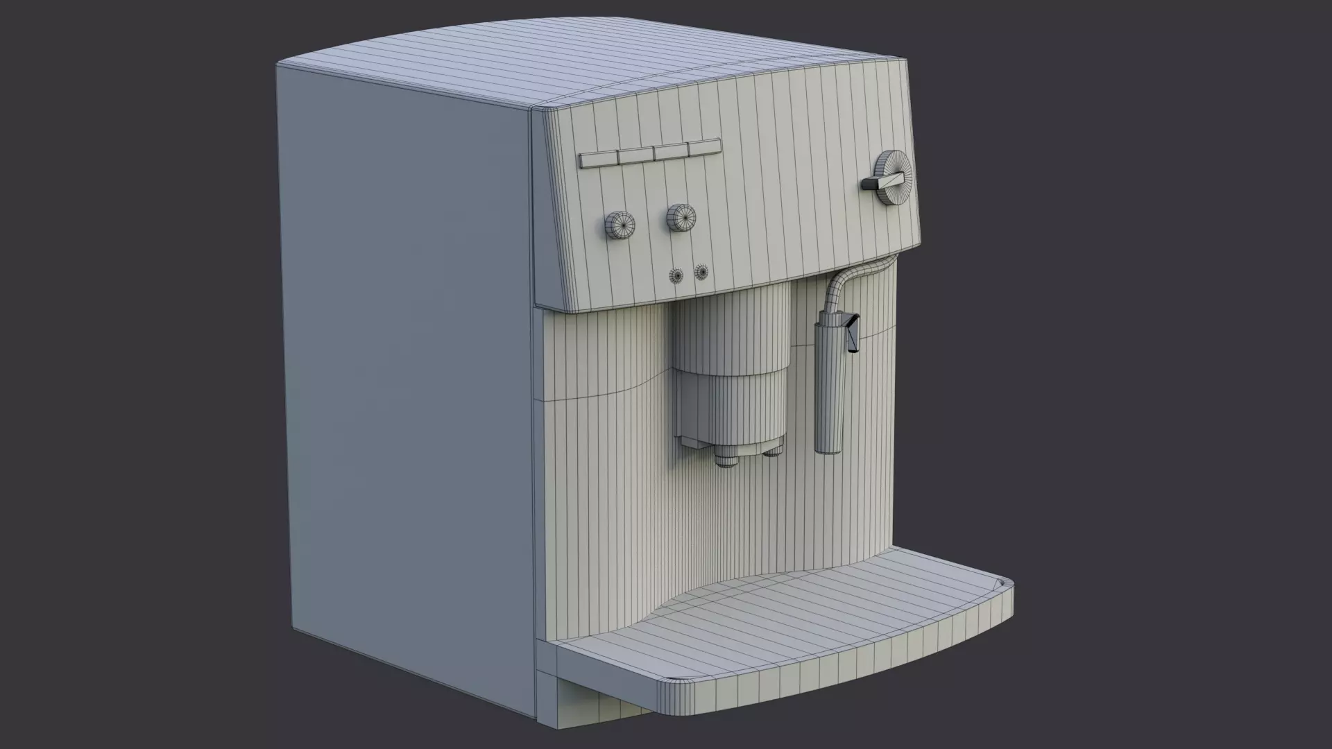 Coffee machine 5 PBR game ready Low-poly 3D model_7