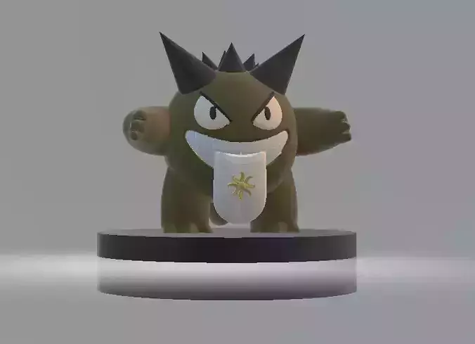 Gengar  ghost 3d printable model 