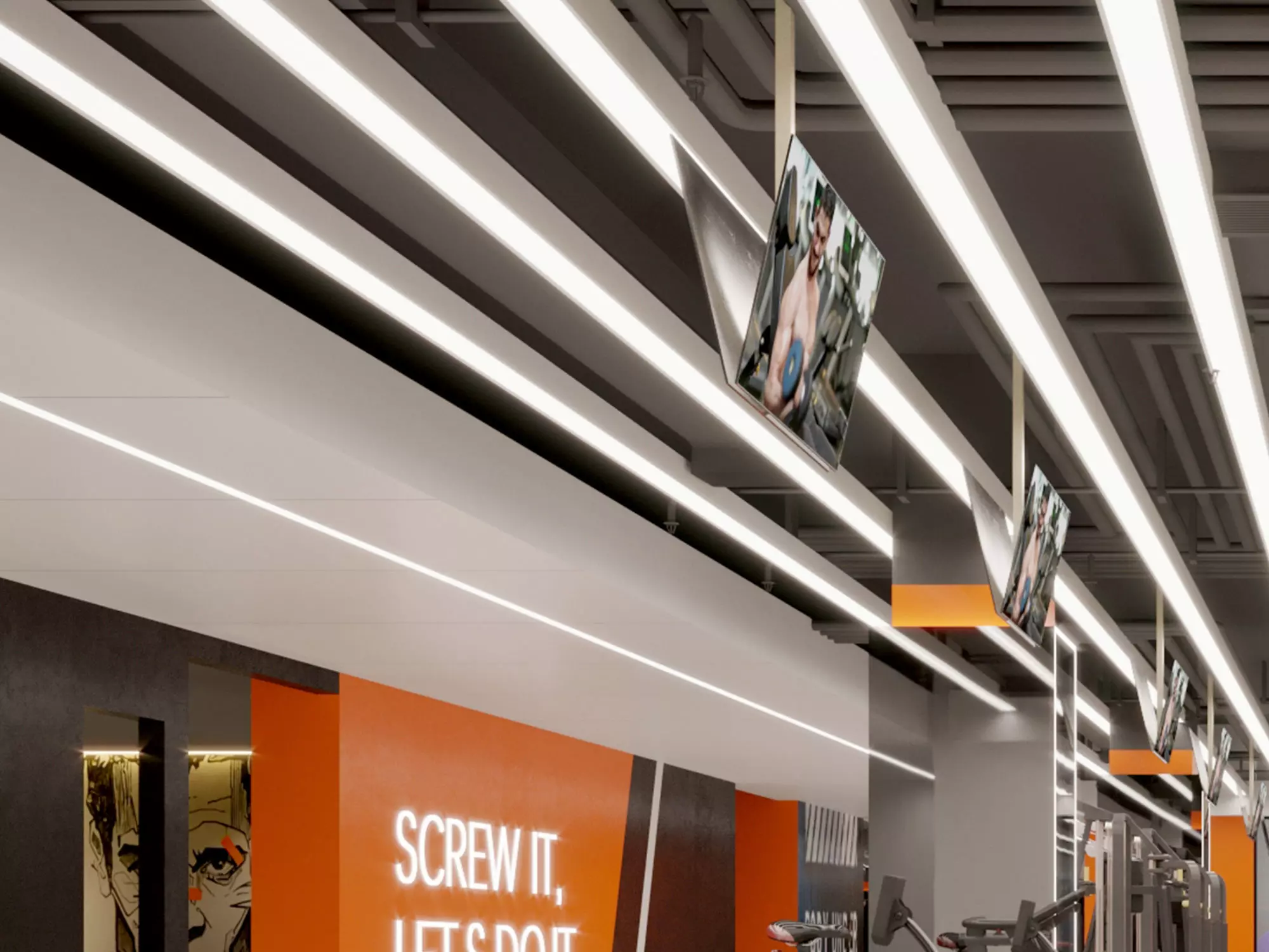 Gym Modern Design 3D model_4