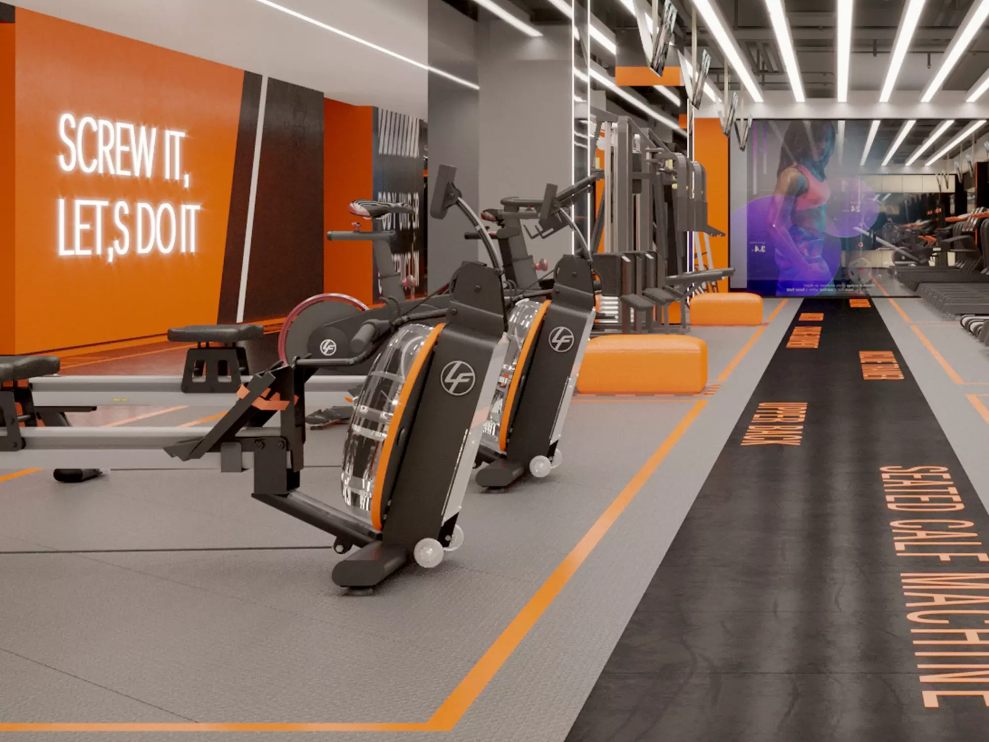 Gym Modern Design 3D model_2