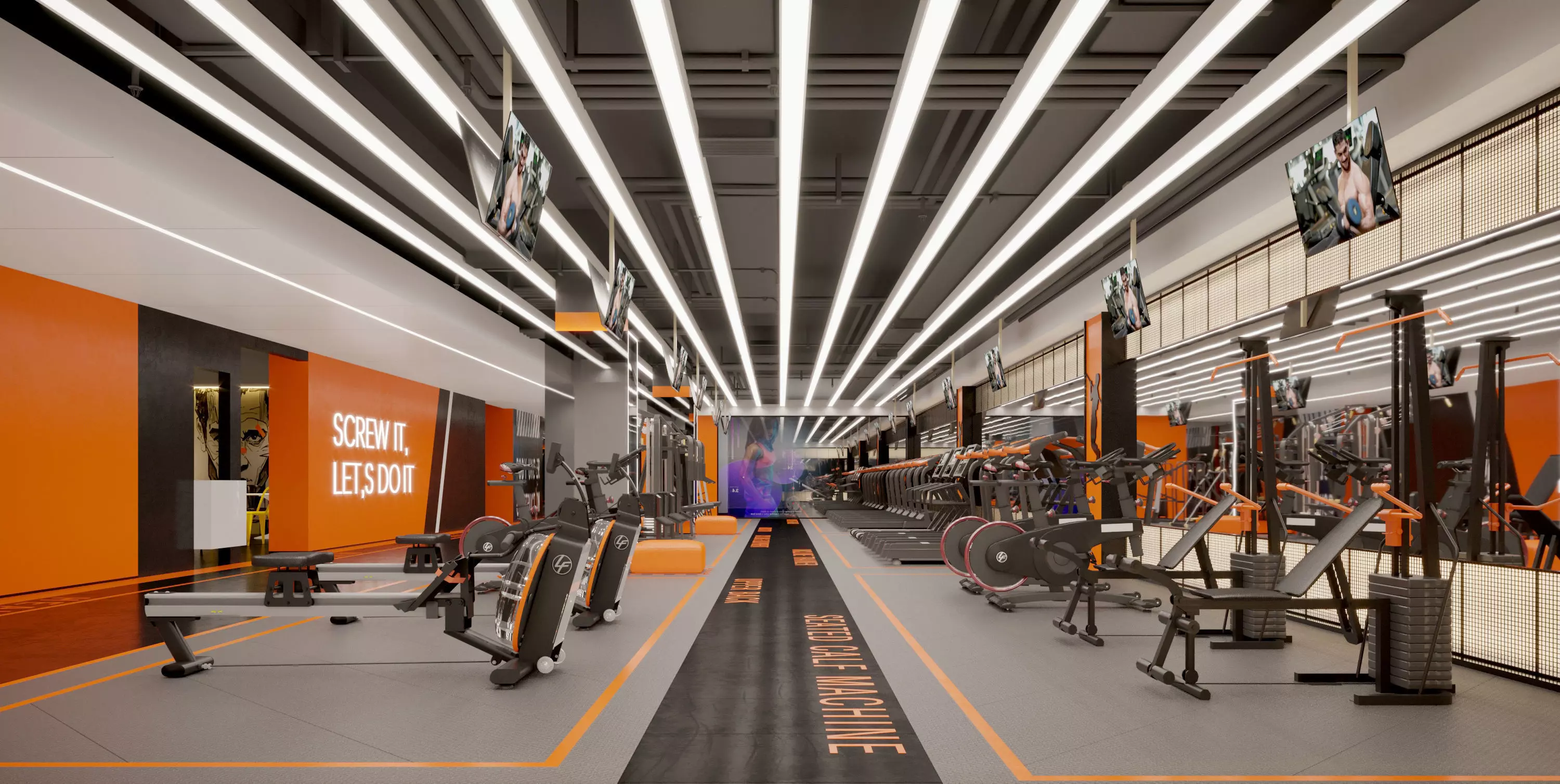 Gym Modern Design 3D model_0