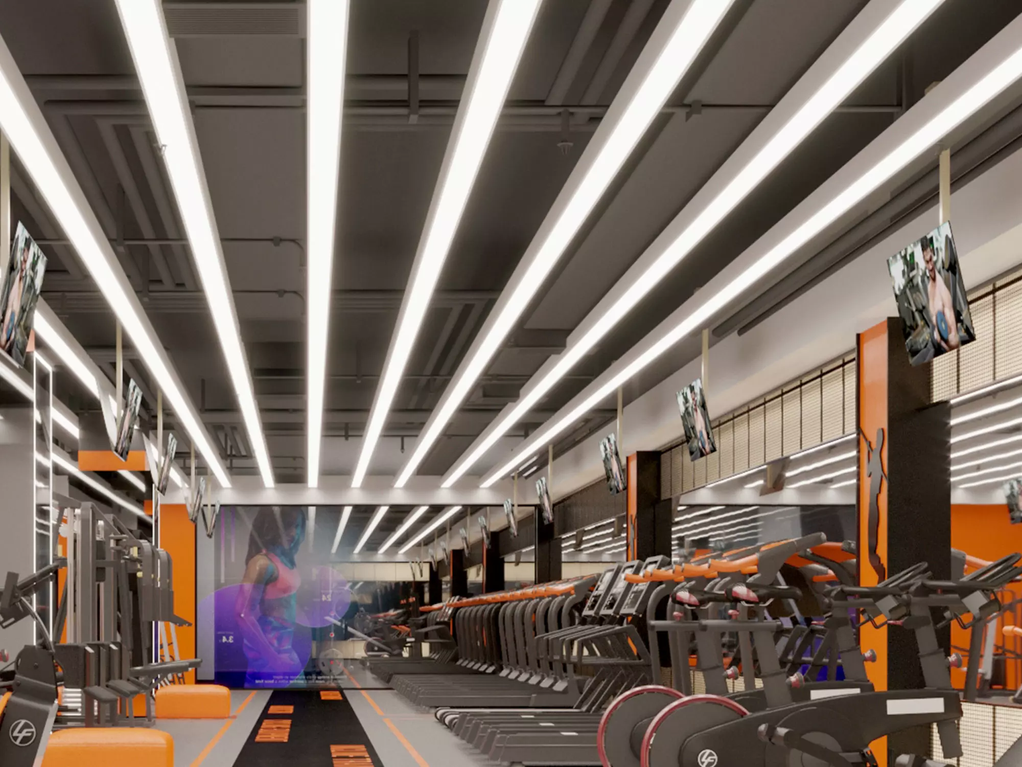 Gym Modern Design 3D model_3