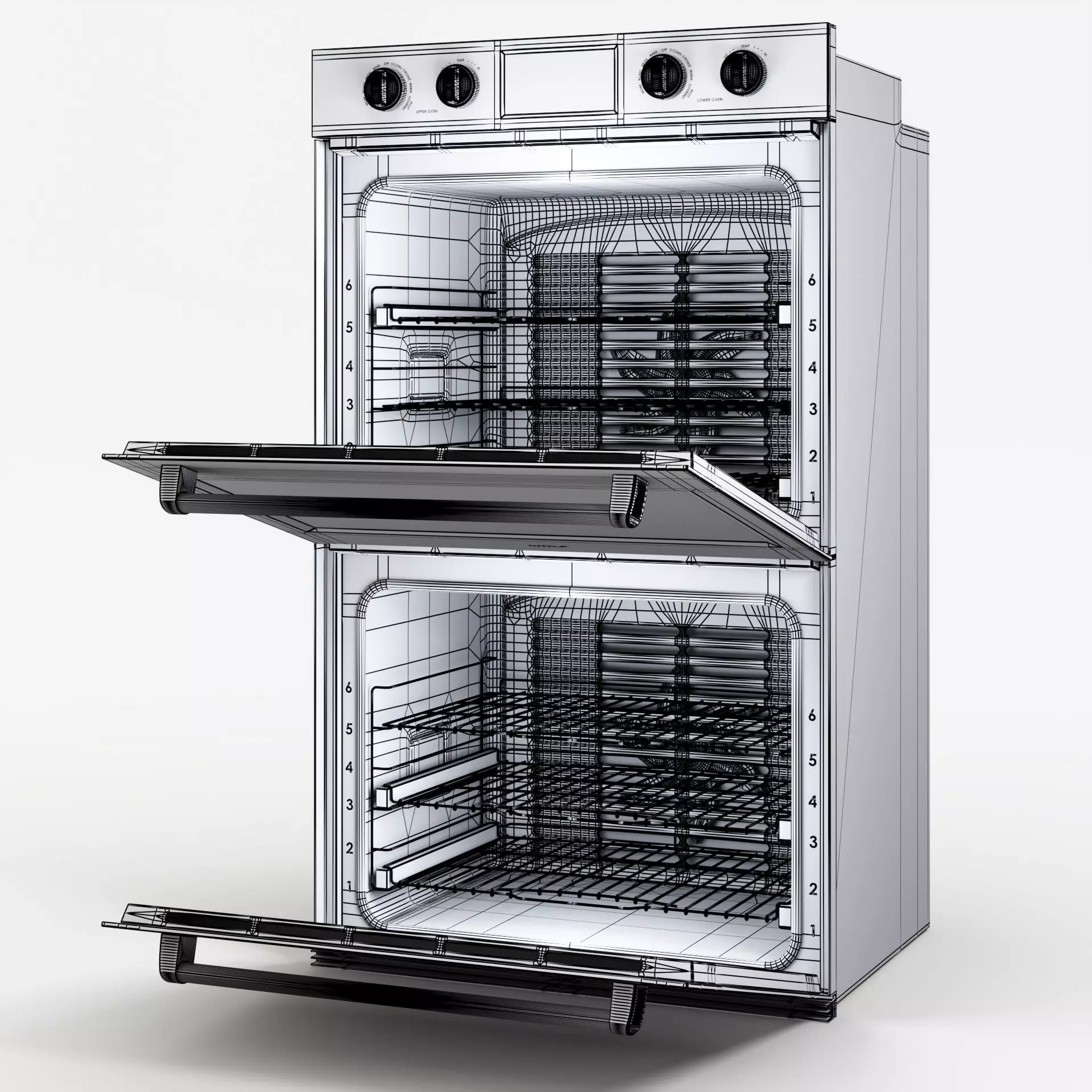 Wolf - Professional Oven M-Series double 3D model_13