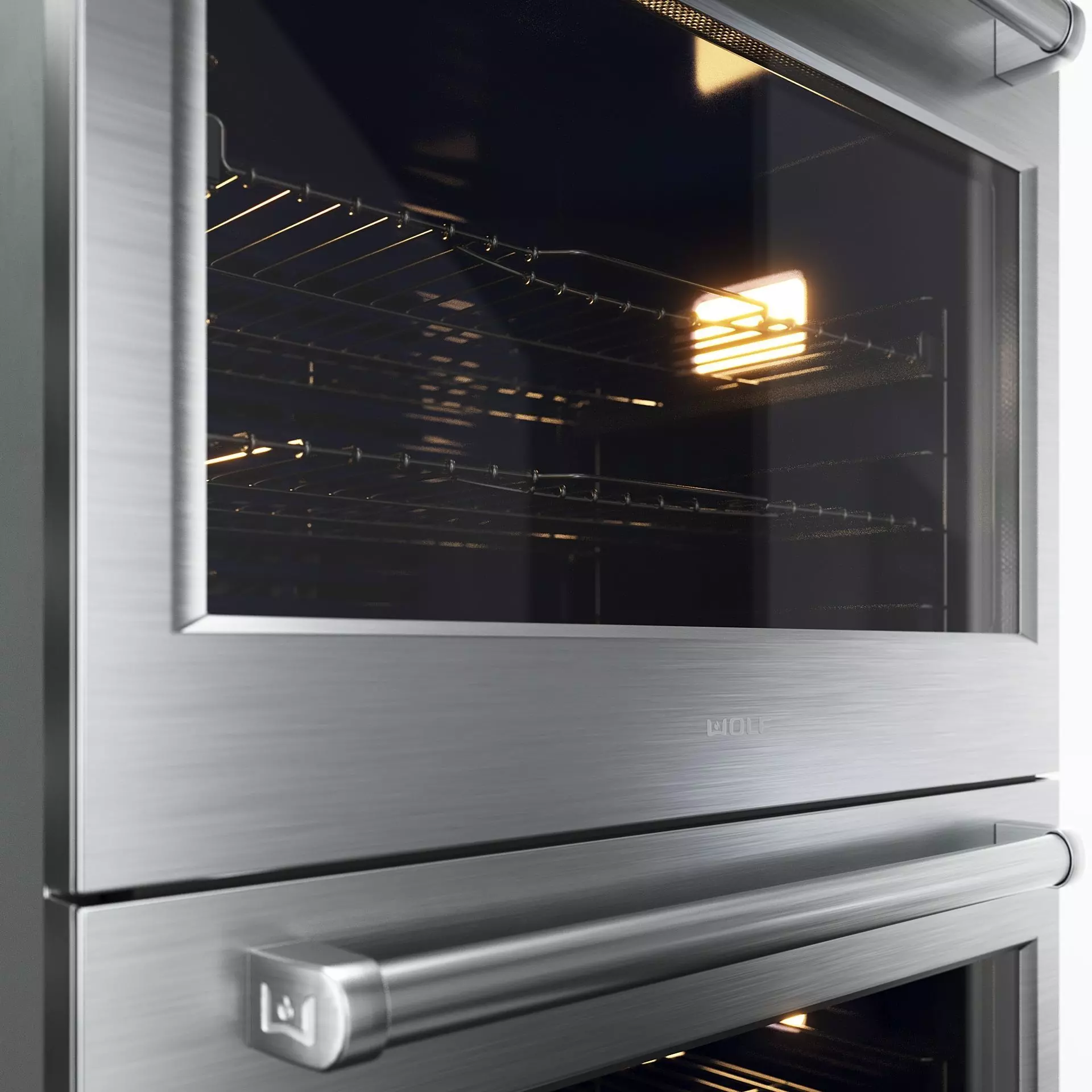 Wolf - Professional Oven M-Series double 3D model_11