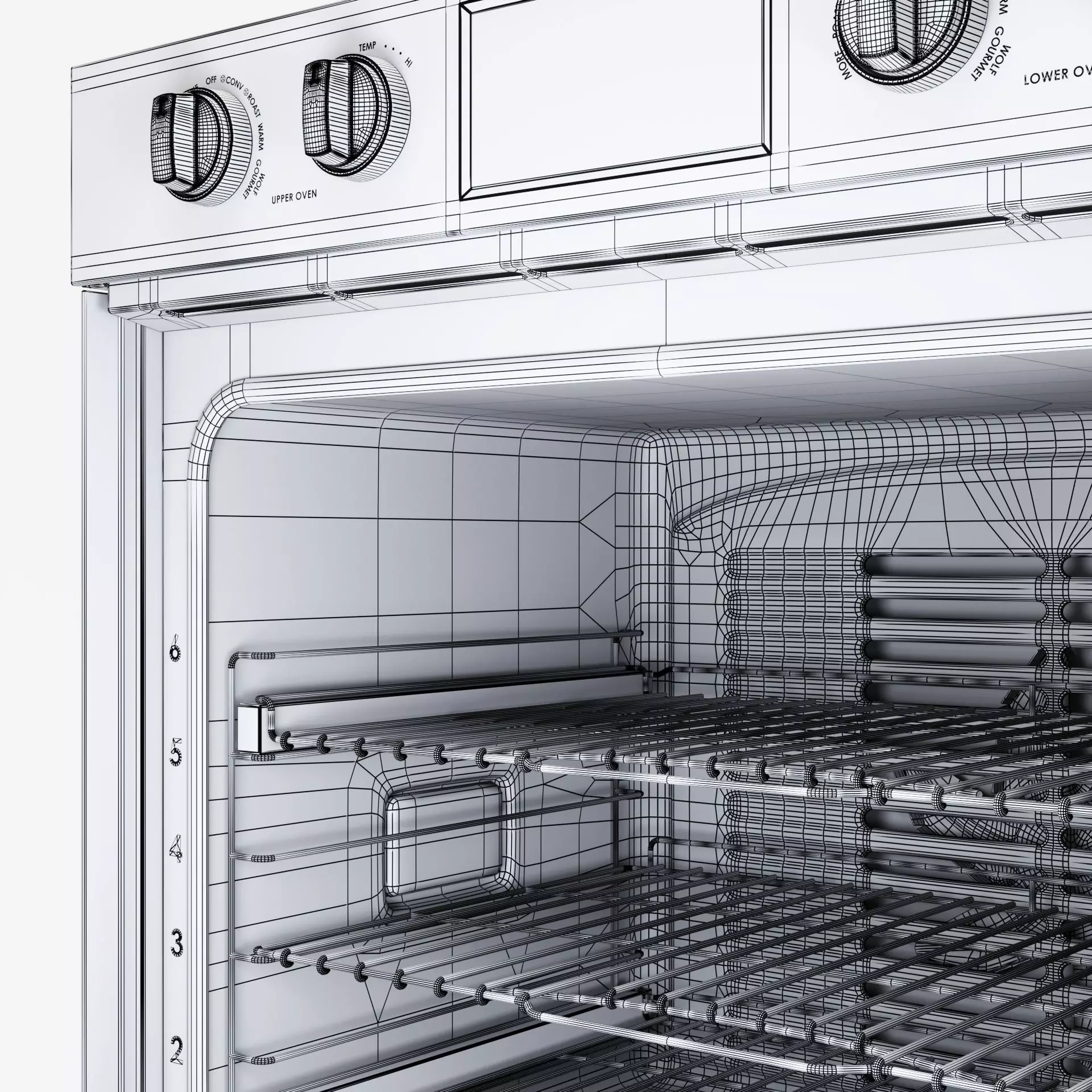 Wolf - Professional Oven M-Series double 3D model_14