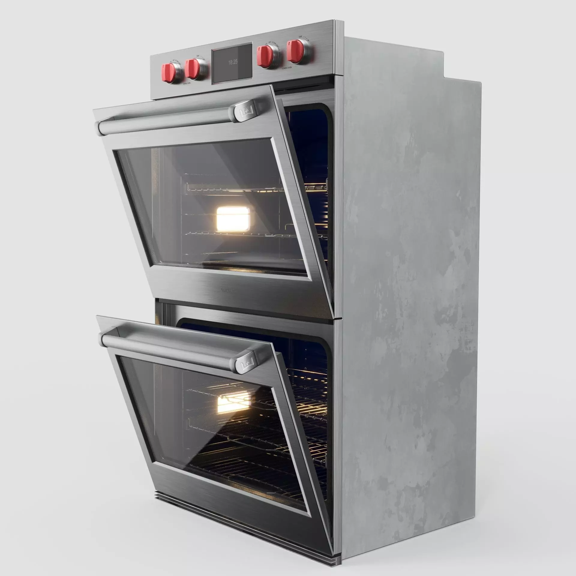 Wolf - Professional Oven M-Series double 3D model_5