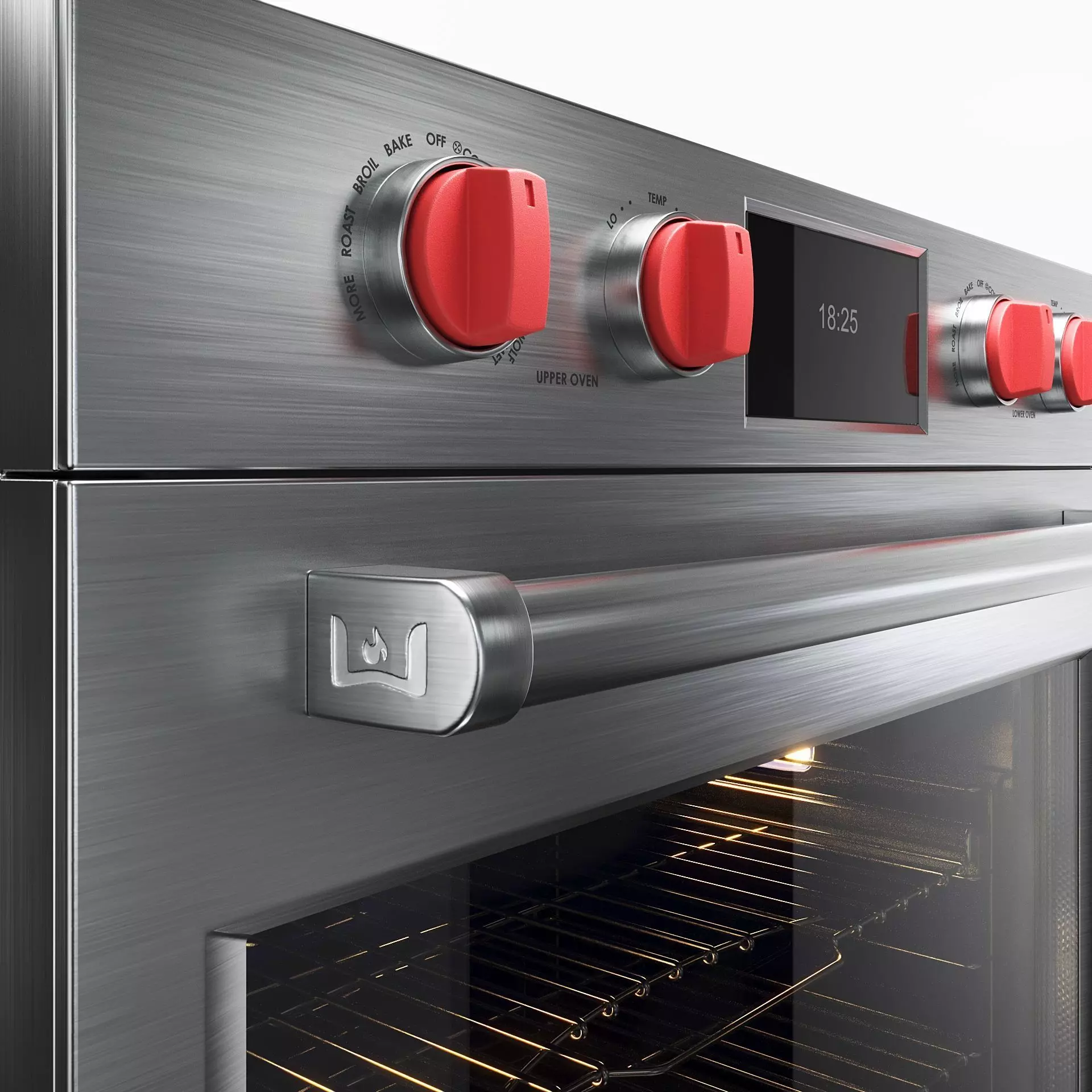 Wolf - Professional Oven M-Series double 3D model_3