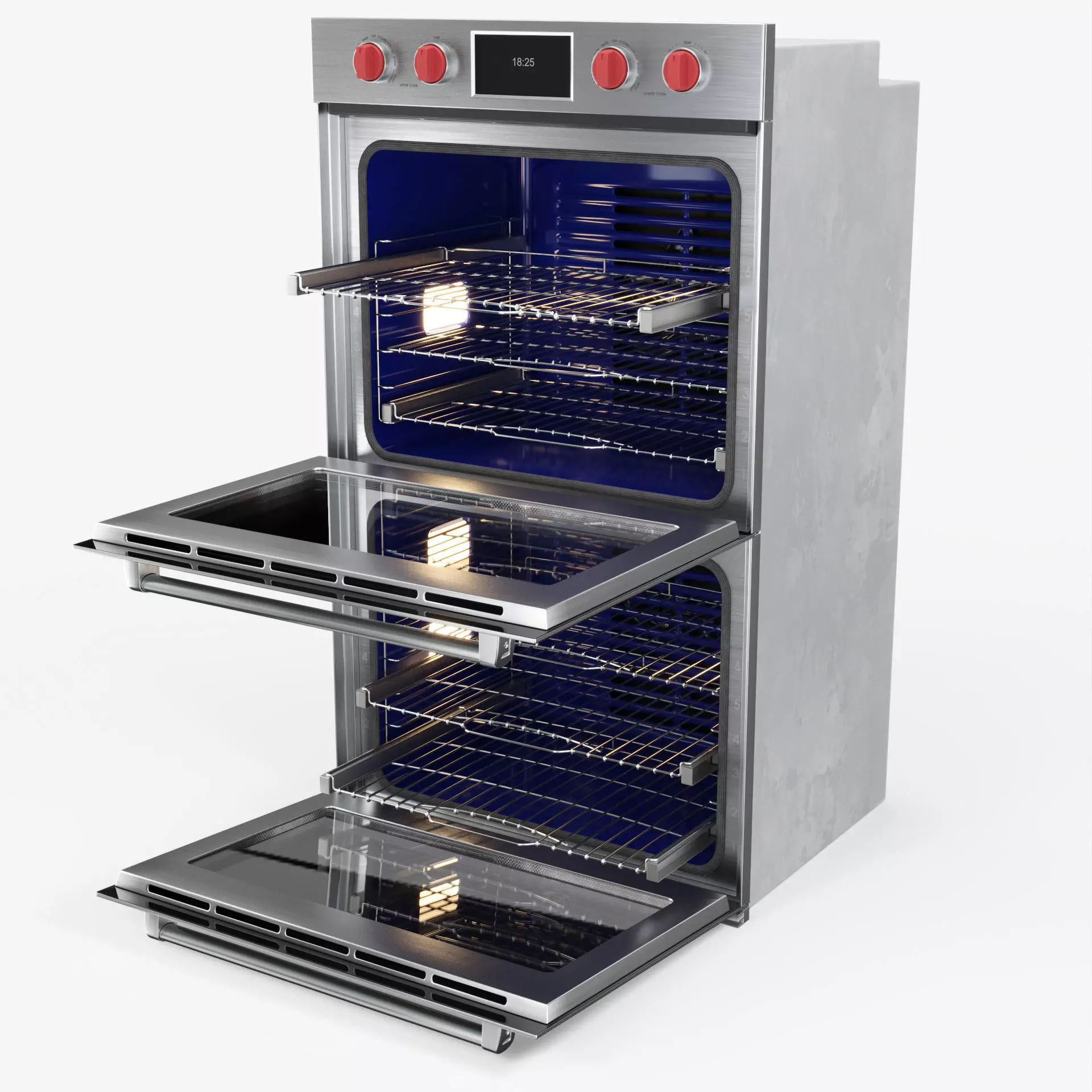 Wolf - Professional Oven M-Series double 3D model_6