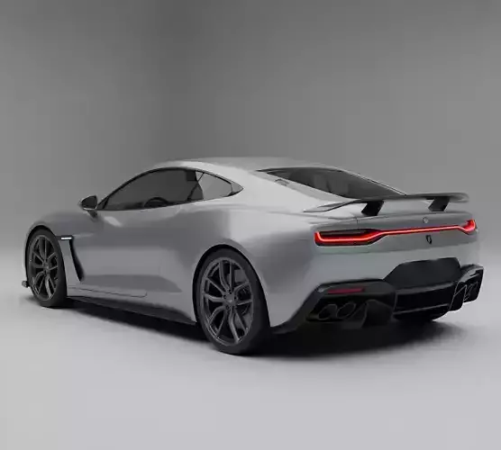 Modern Supercar  Low-poly 3D model 3