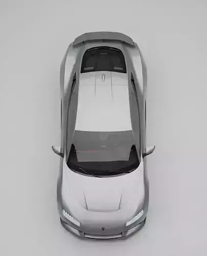 Modern Supercar  Low-poly 3D model 2