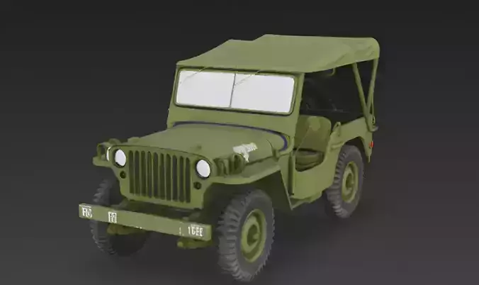 Highly Realistic Jeep 3D Model