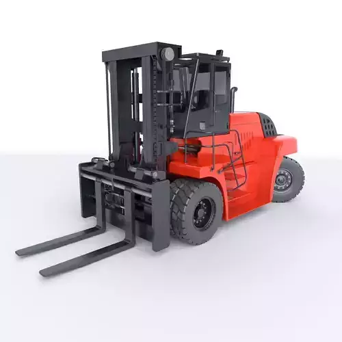 Huge Rigged Forklift 3D model