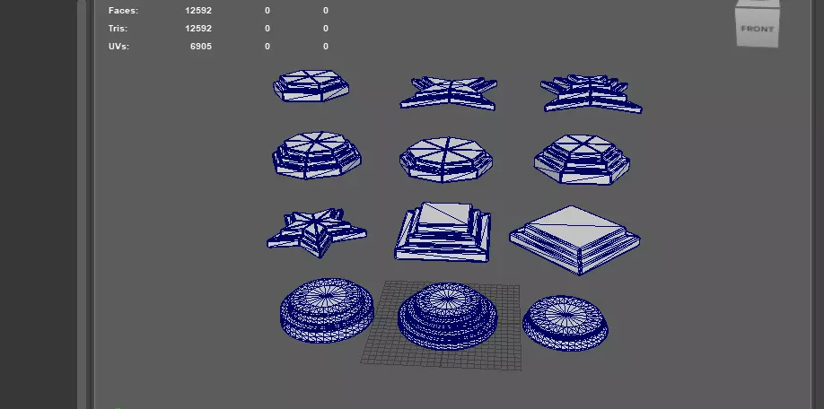 podium set 03 3D model_16