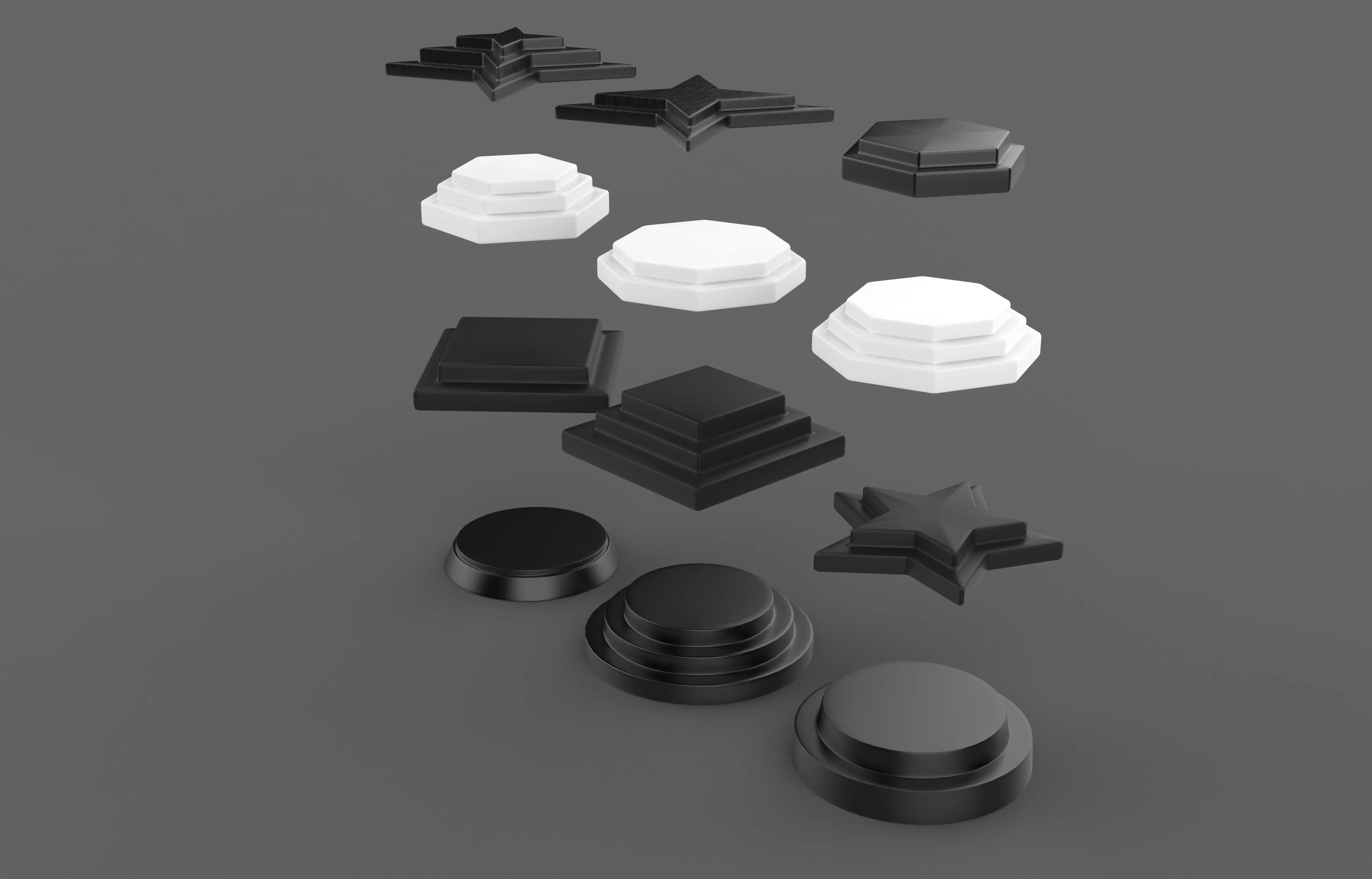 podium set 03 3D model_7