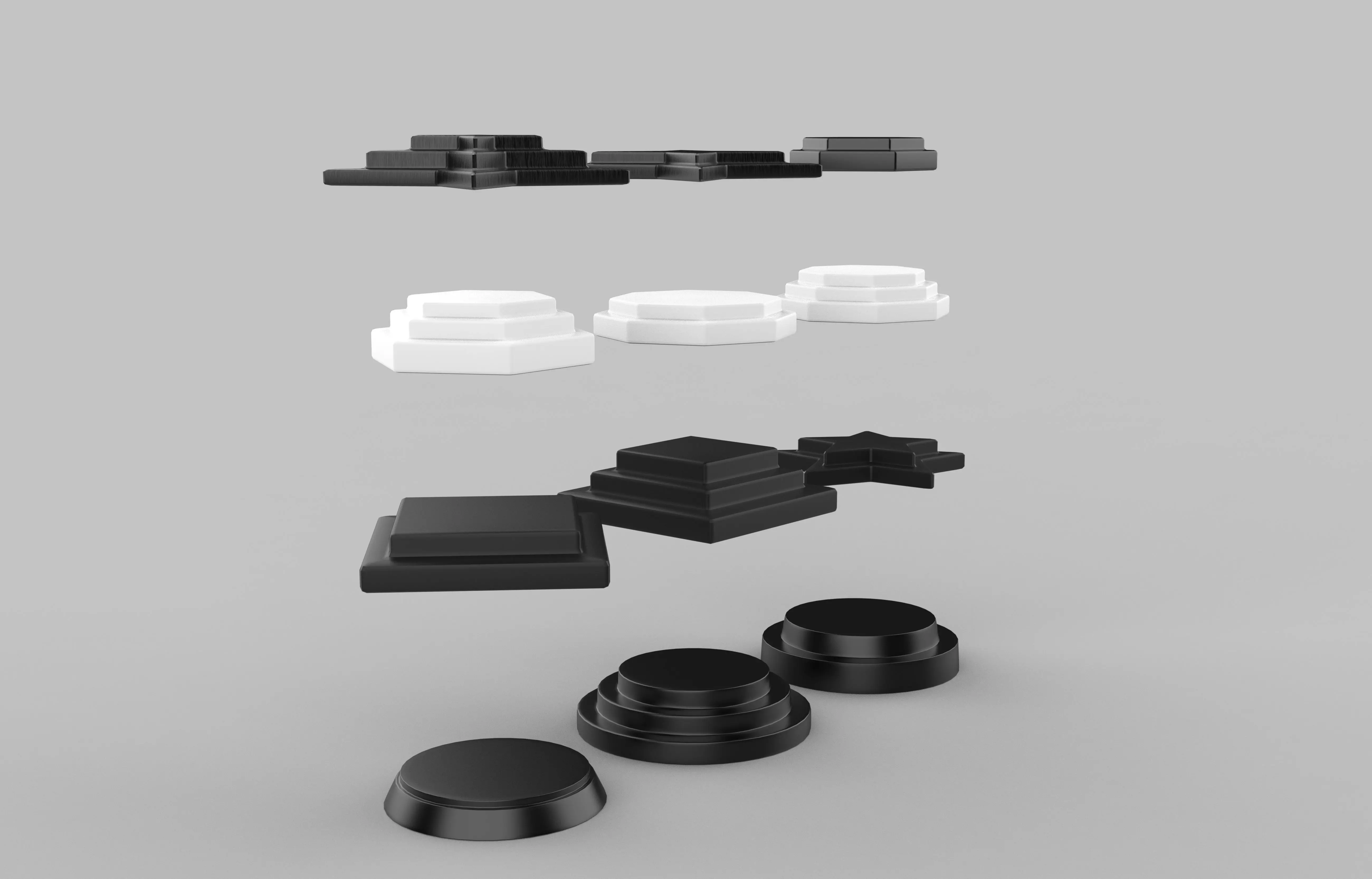 podium set 03 3D model_2