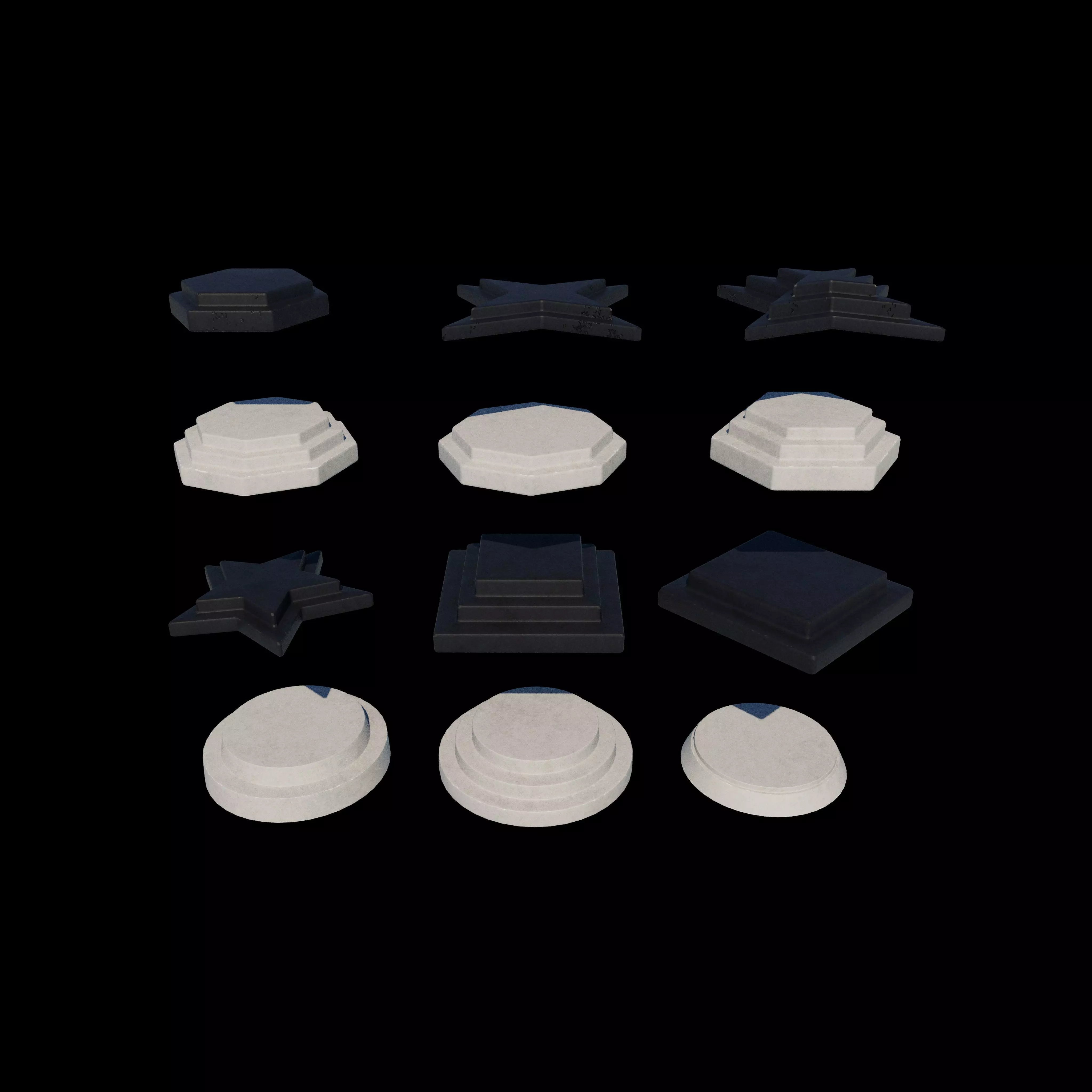 podium set 03 3D model_4