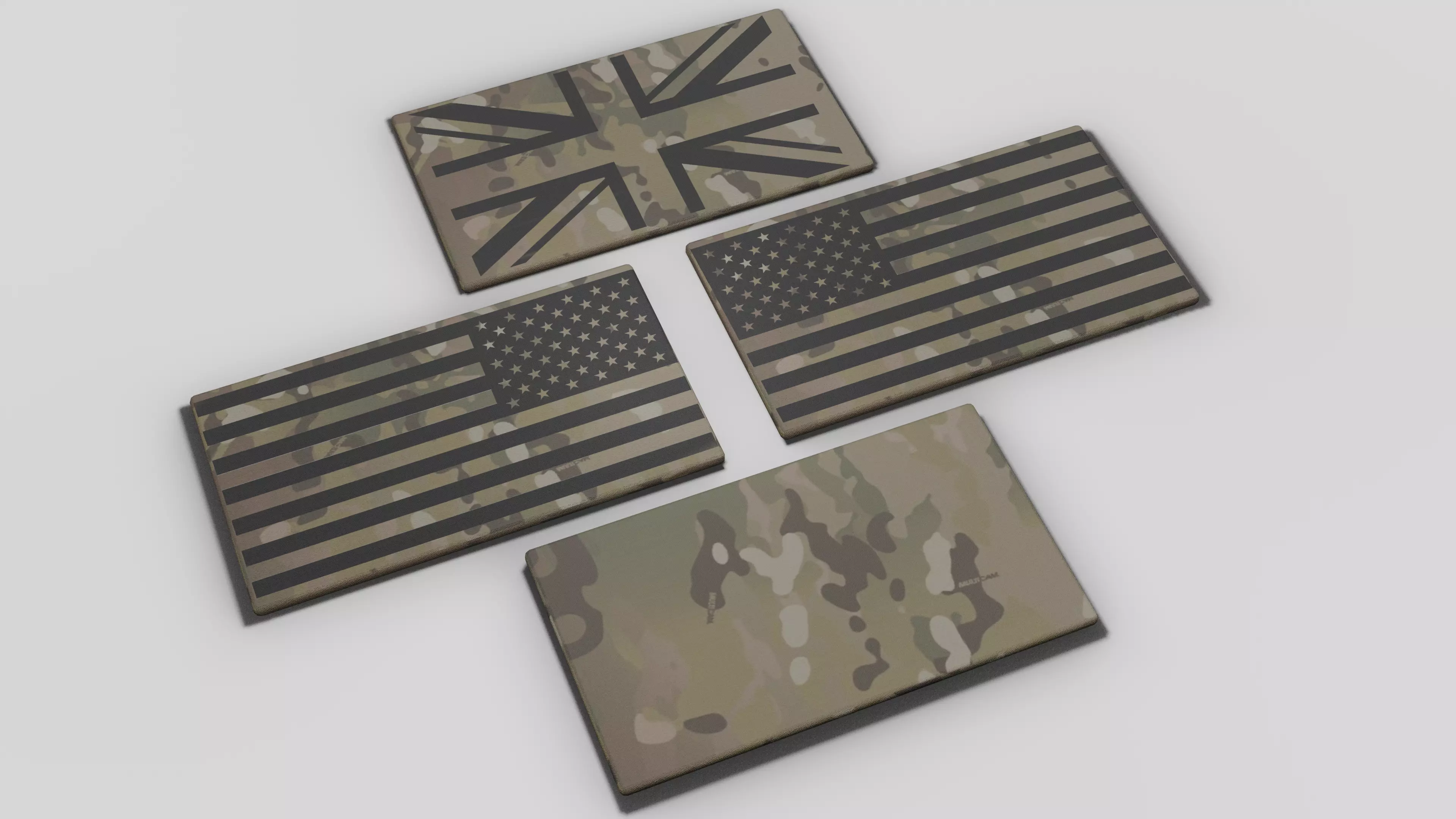 FREE Tactical Patch Pack PBR Free low-poly 3D model