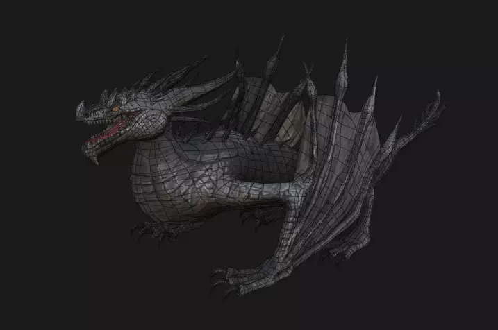 Dragon Rigged 20K tris GameReady Low-poly 3D model