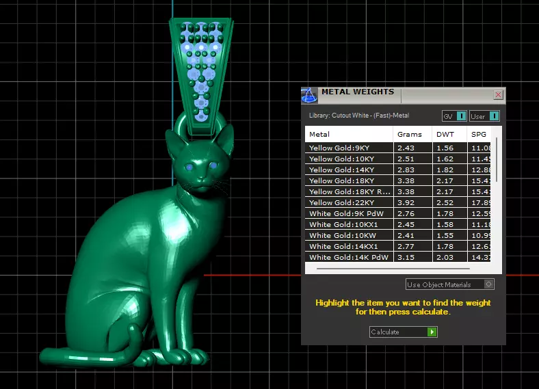 Sitting Cat Amulet Pendant 3D Printable Model 3D print model_6