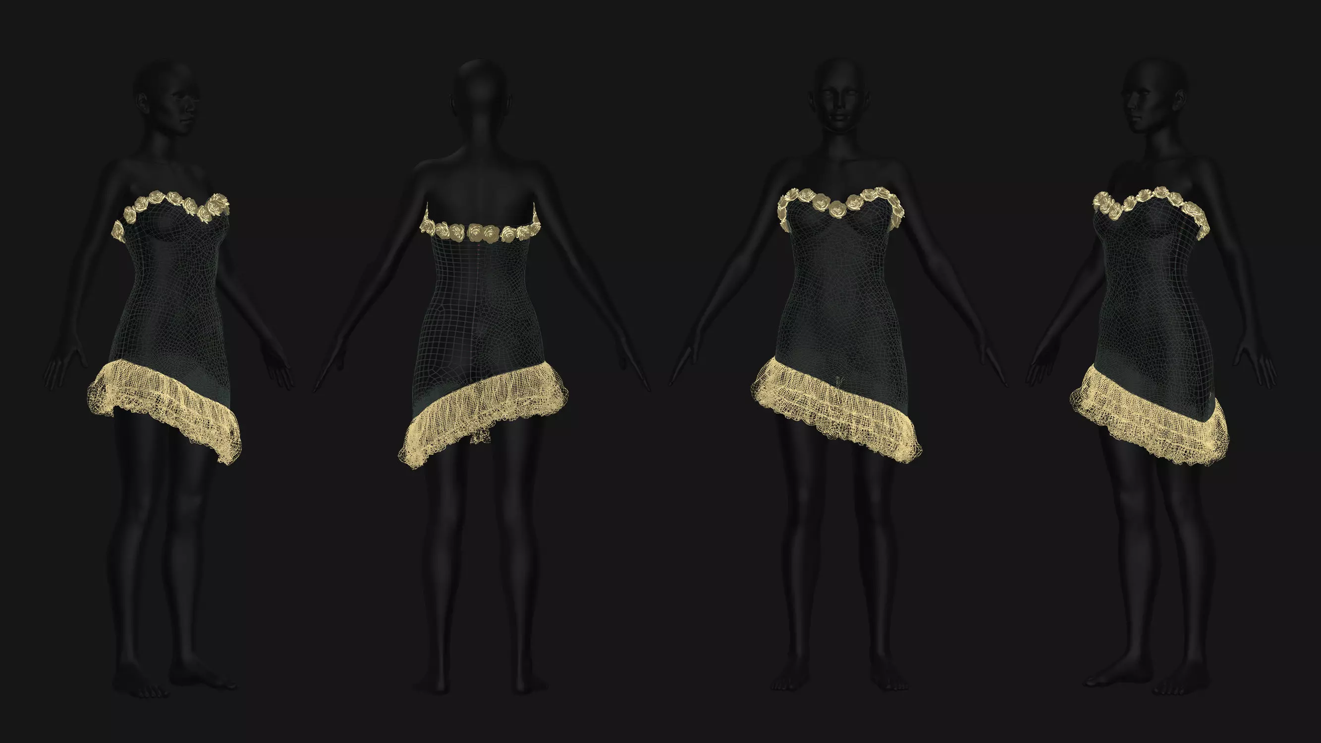 5 Female Outfit Collection 3D model_12