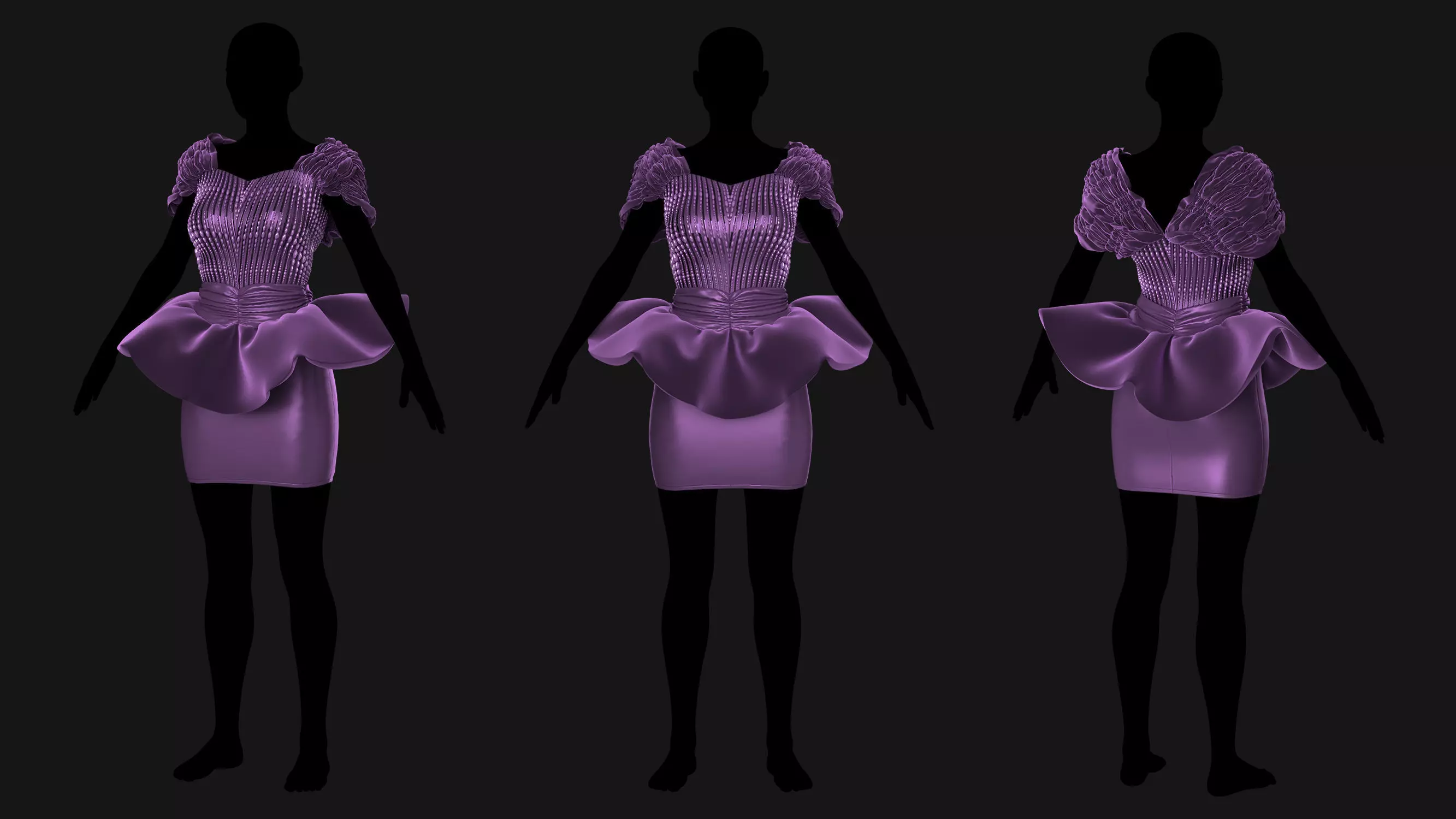 5 Female Outfit Collection 3D model_4