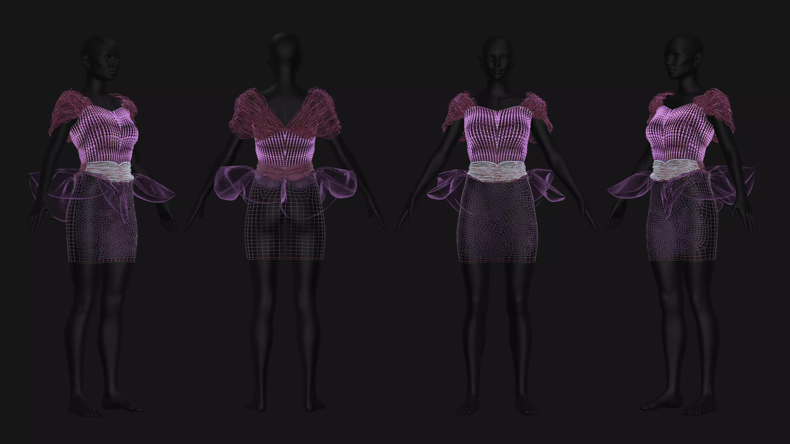 5 Female Outfit Collection 3D model_6