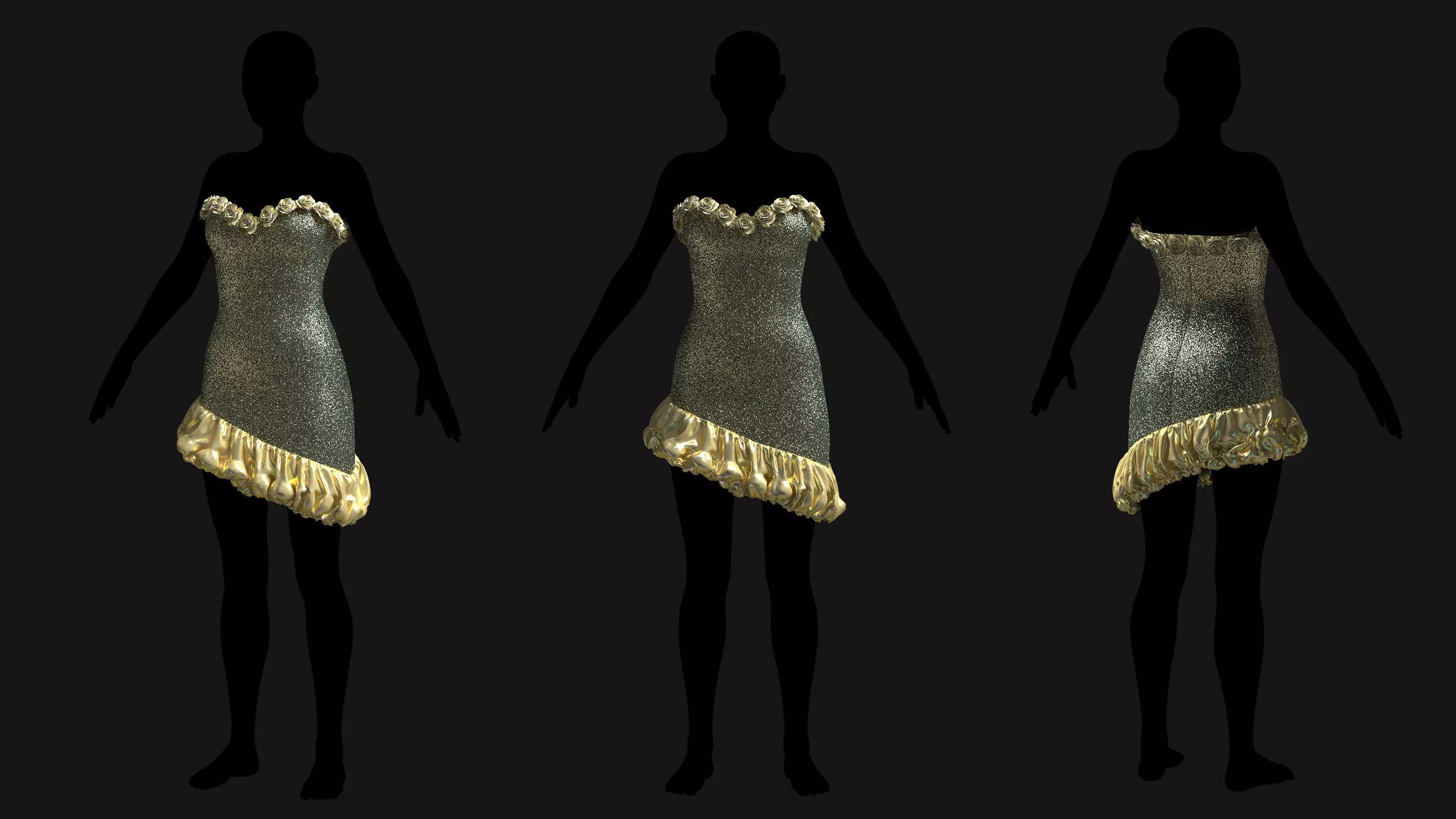 5 Female Outfit Collection 3D model_10