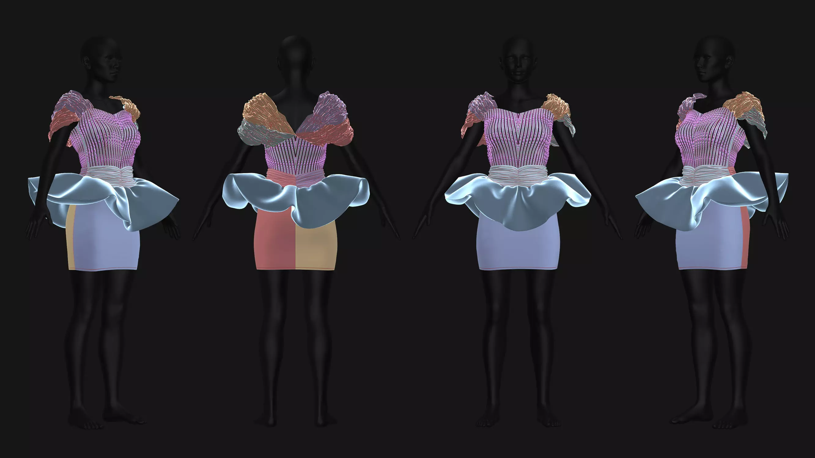 5 Female Outfit Collection 3D model_5