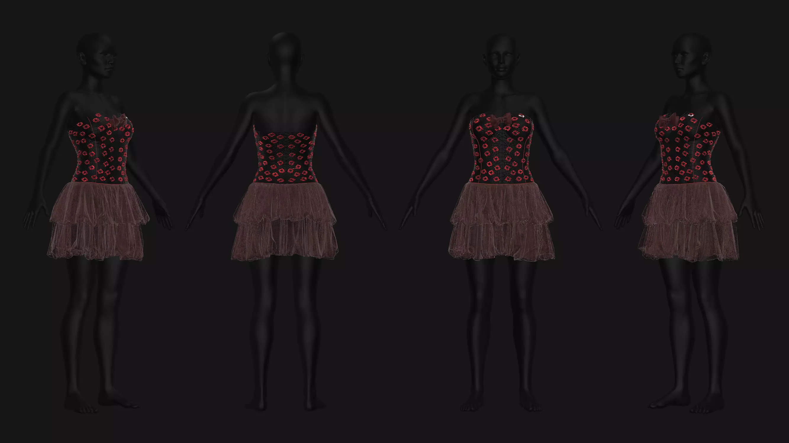 5 Female Outfit Collection 3D model_3