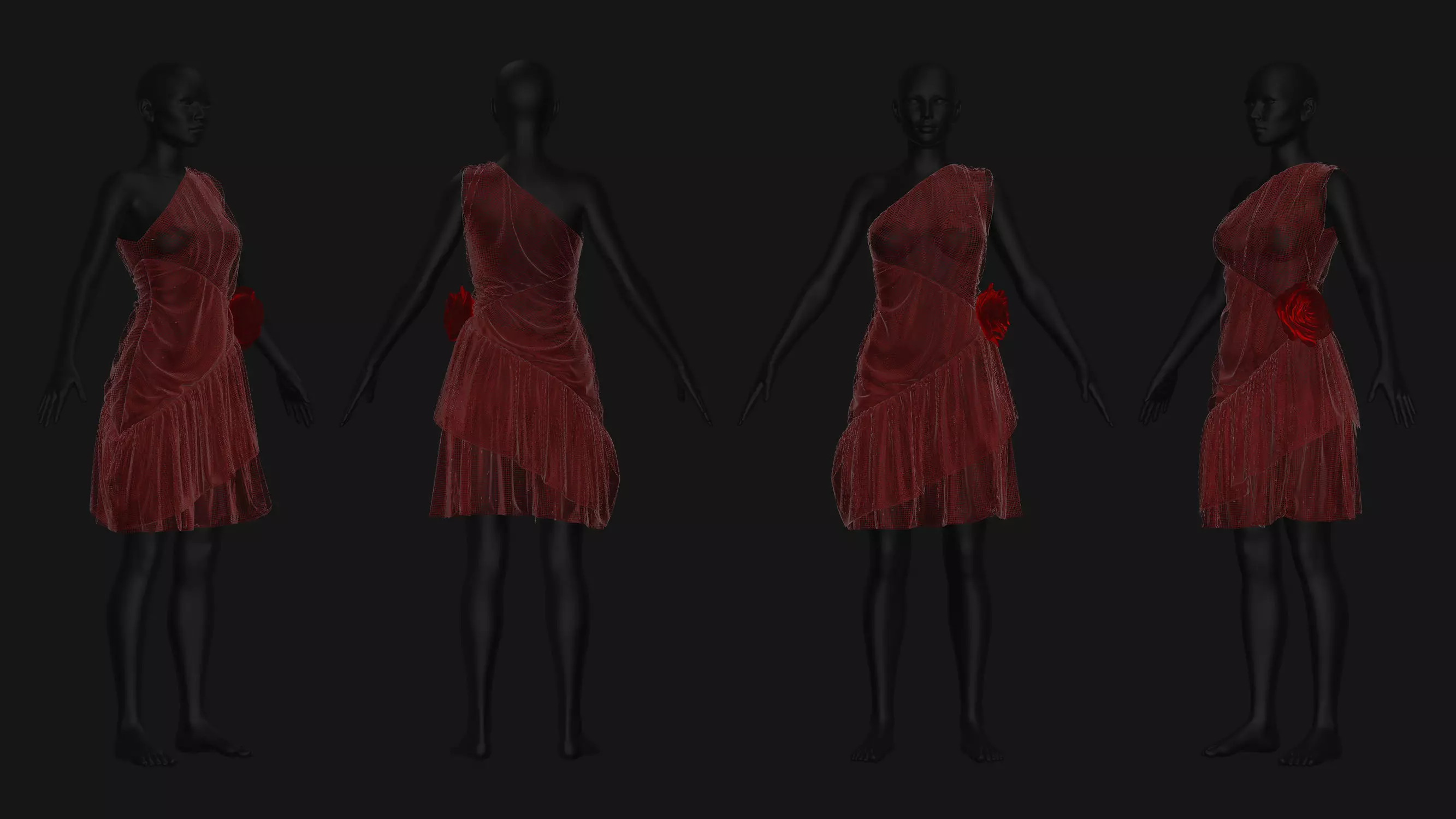 5 Female Outfit Collection 3D model_9