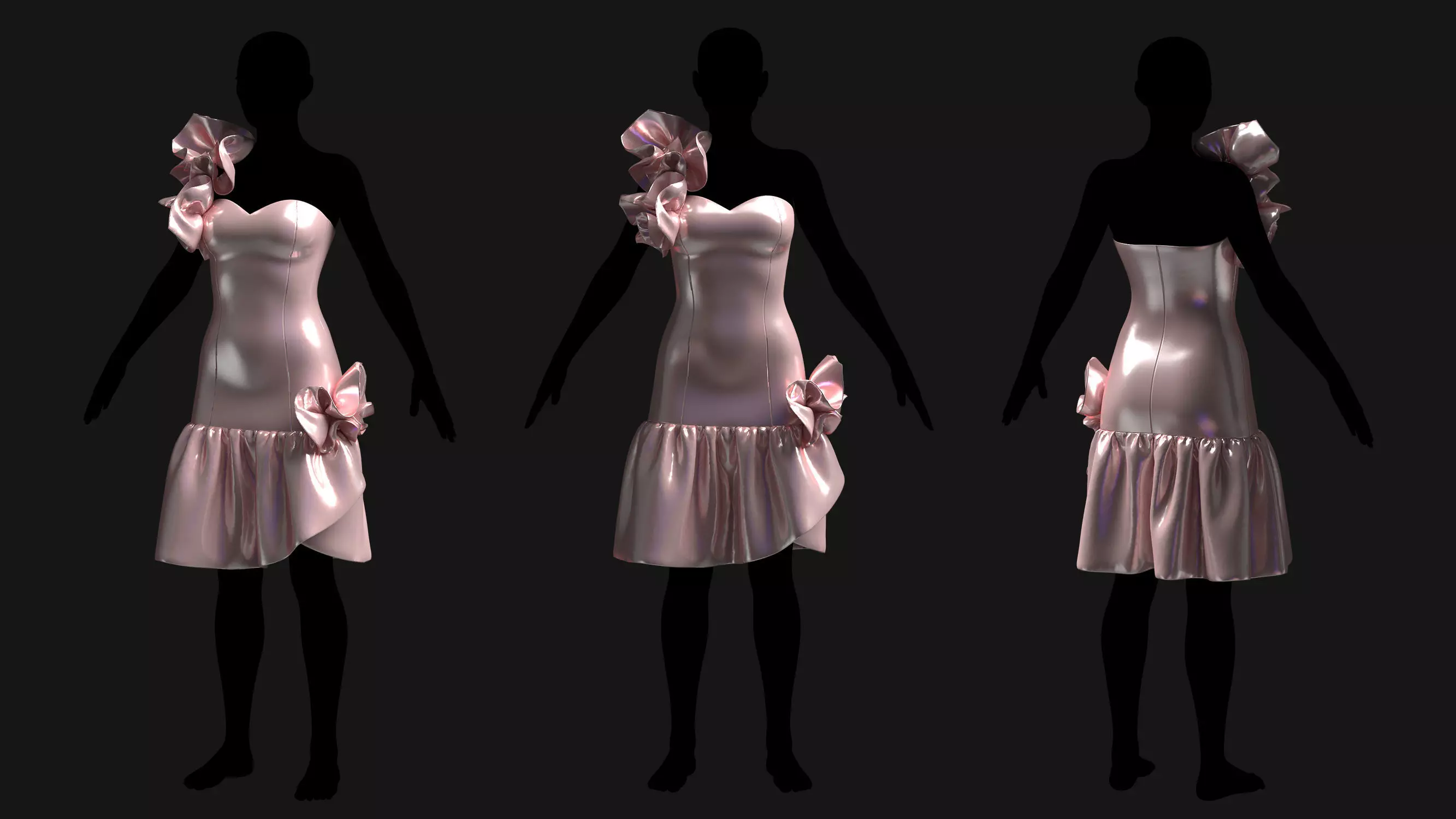 5 Female Outfit Collection 3D model_13