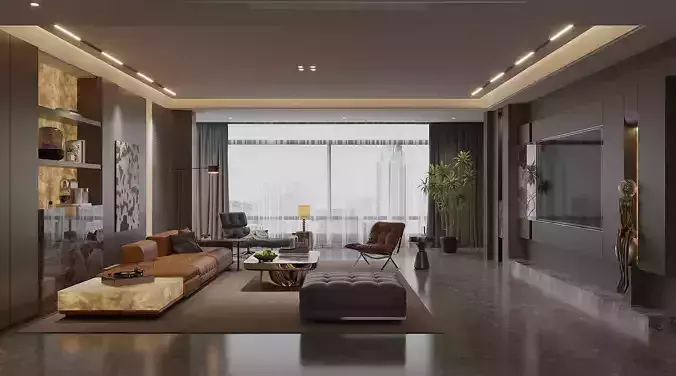 Italian - style living room