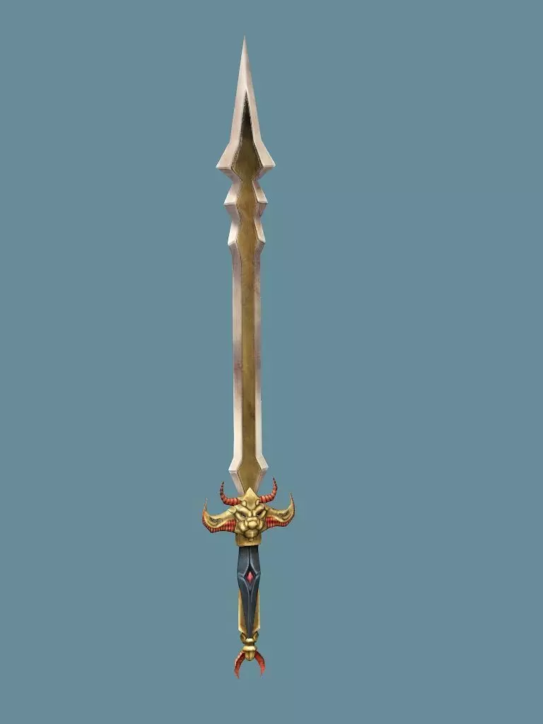 Medieval Polearms Weapon Pack 05 Low-poly 3D Model Low-poly 3D model_4