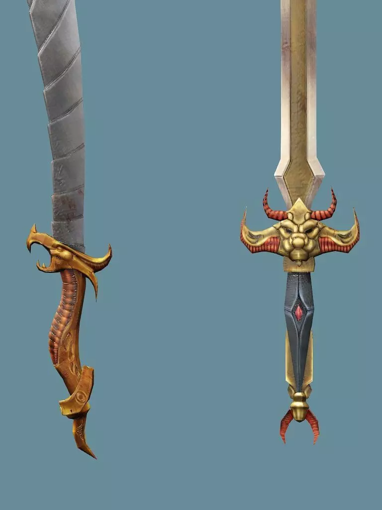 Medieval Polearms Weapon Pack 05 Low-poly 3D Model Low-poly 3D model_9