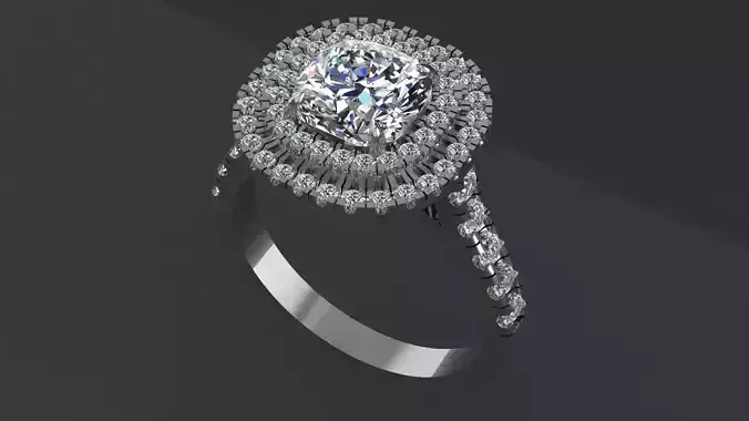 Cut Diamond Wedding Ring 