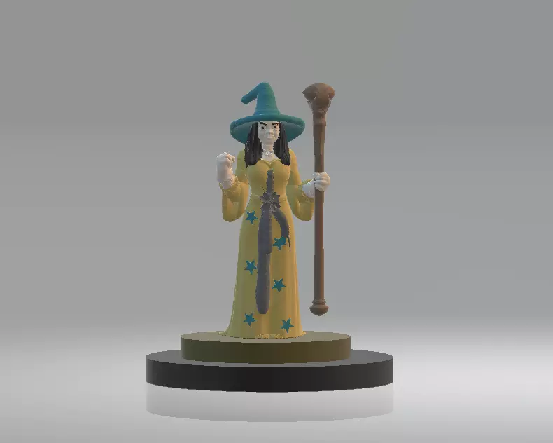 Female Wizard 3d printable model 3D print model