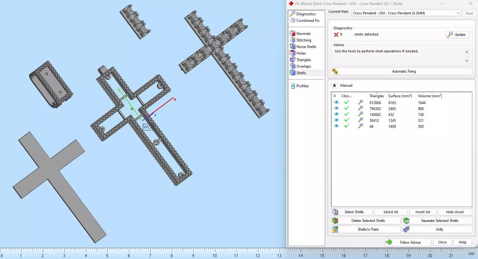 Custom Cross Diamond Pendant - Crucifixion Cross Necklace 3D print model_17
