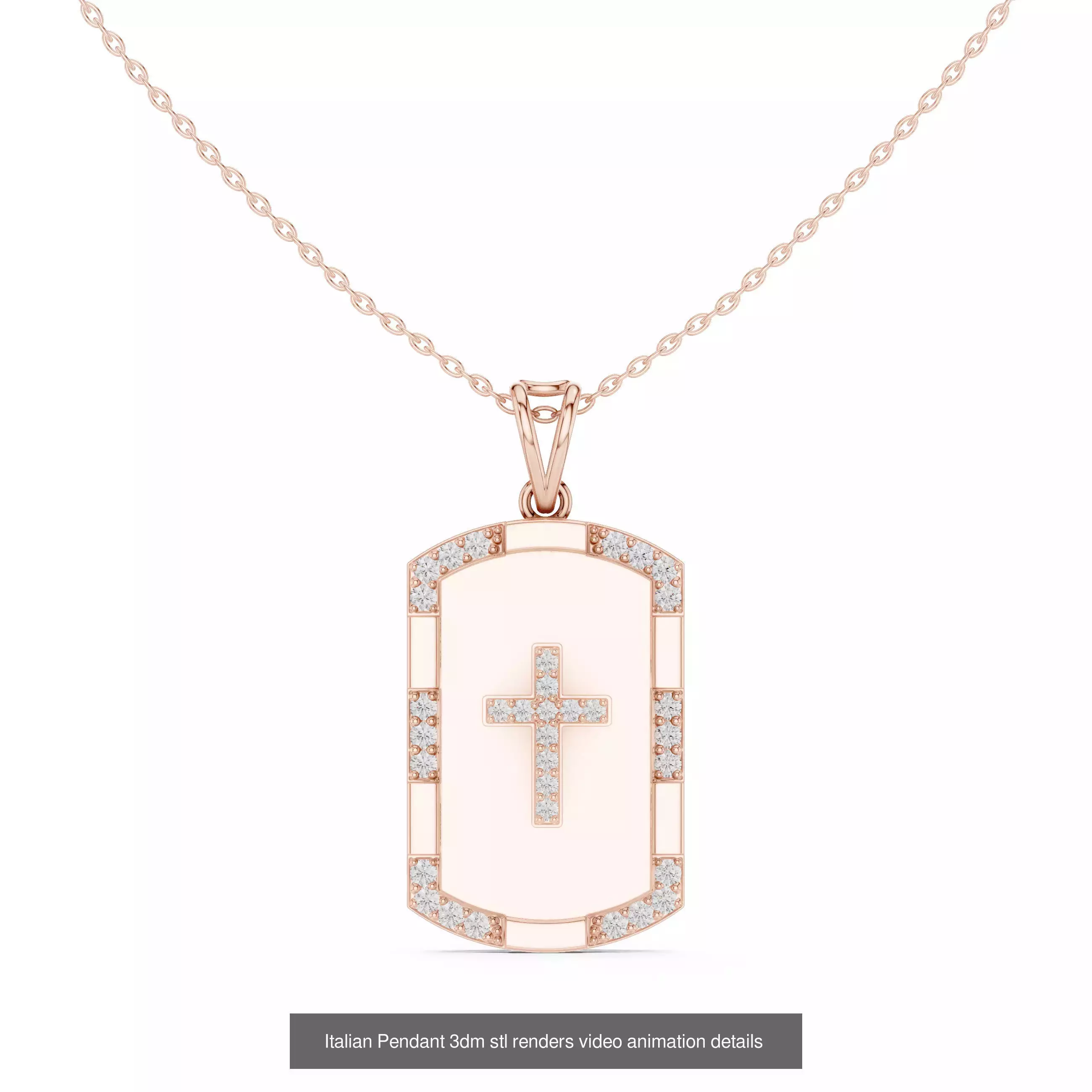 32 Italian Pendants 3dm stl renders video animation details  3D Model Collection_9