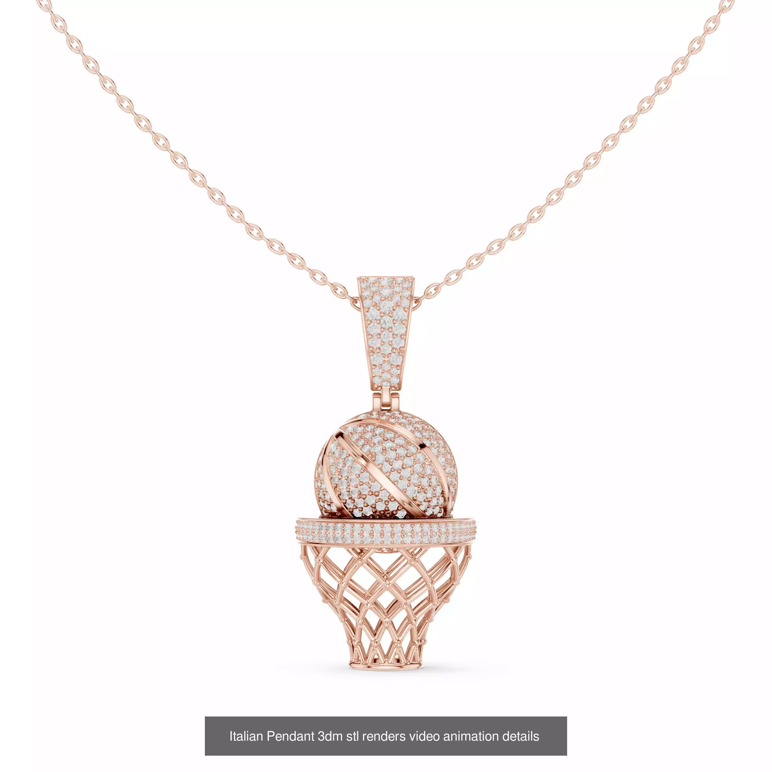 32 Italian Pendants 3dm stl renders video animation details  3D Model Collection_5