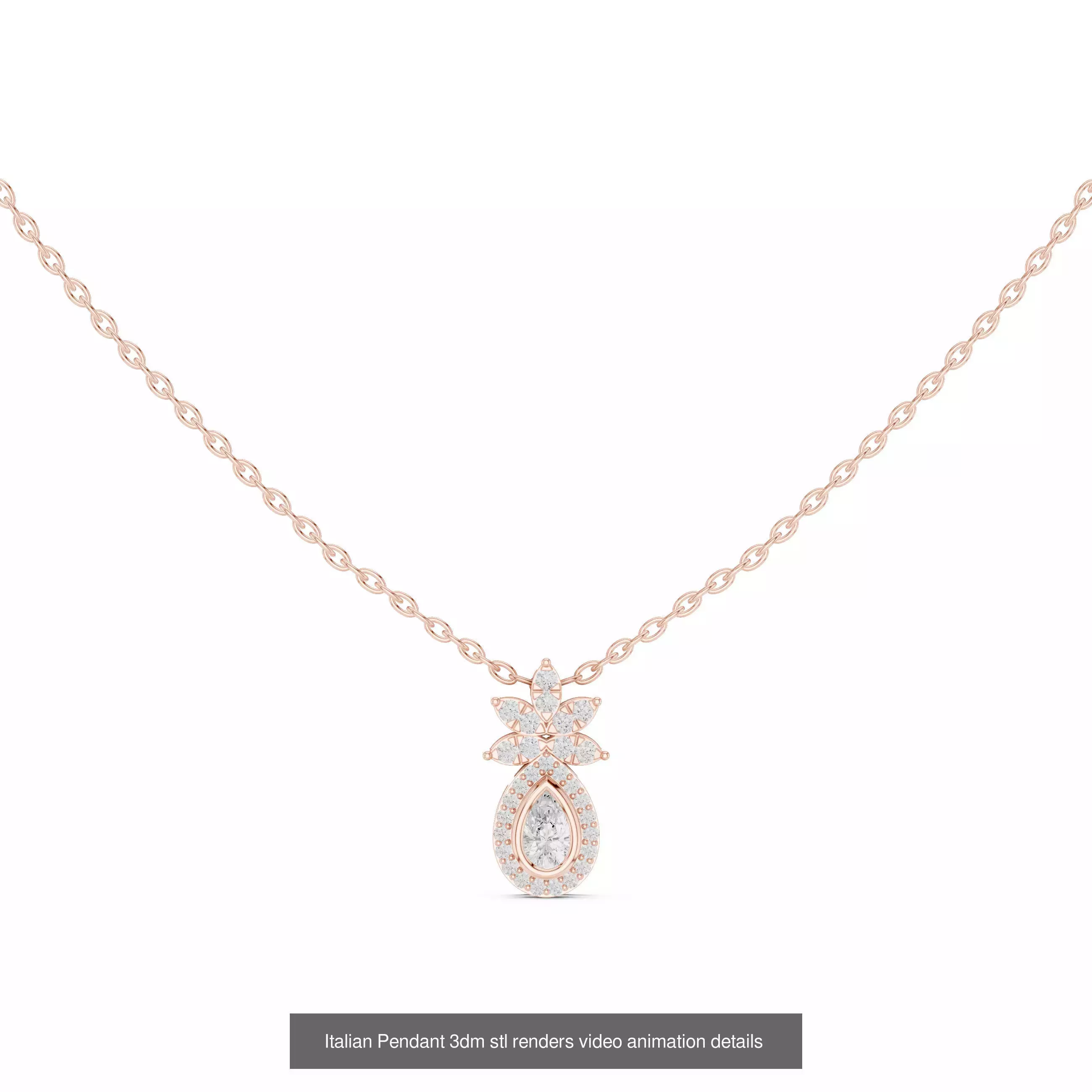 32 Italian Pendants 3dm stl renders video animation details  3D Model Collection_14