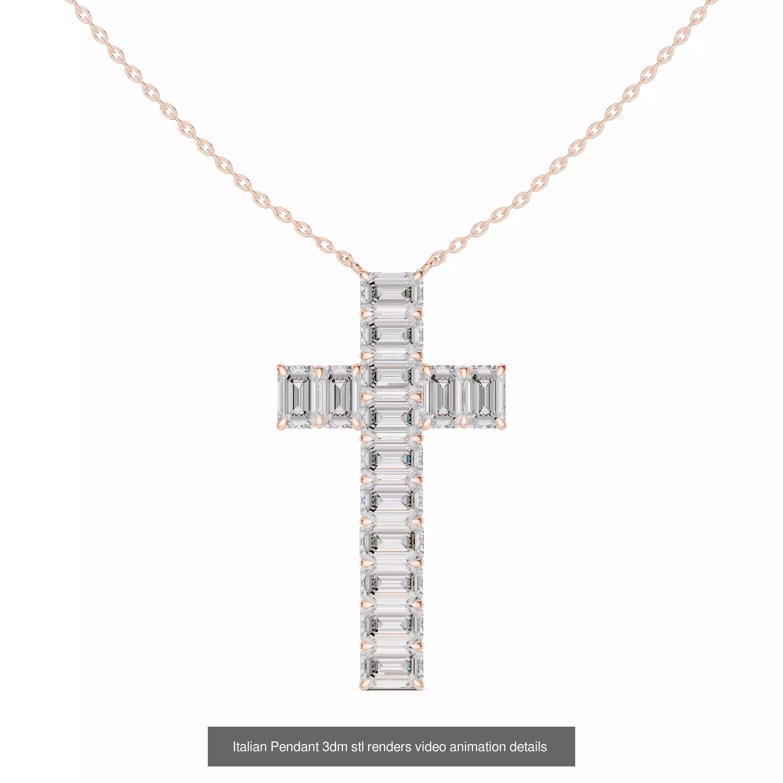 32 Italian Pendants 3dm stl renders video animation details  3D Model Collection_17