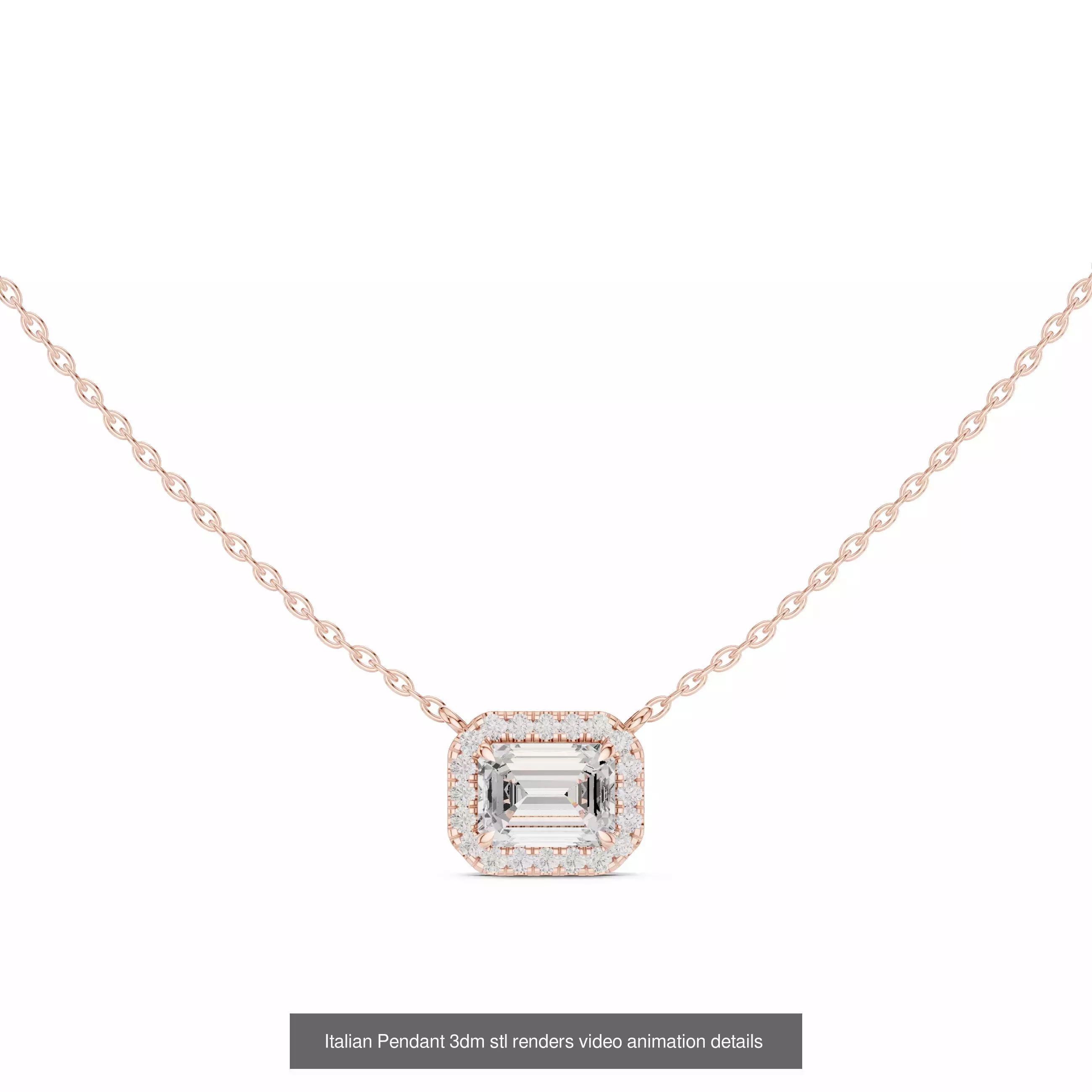 32 Italian Pendants 3dm stl renders video animation details  3D Model Collection_16