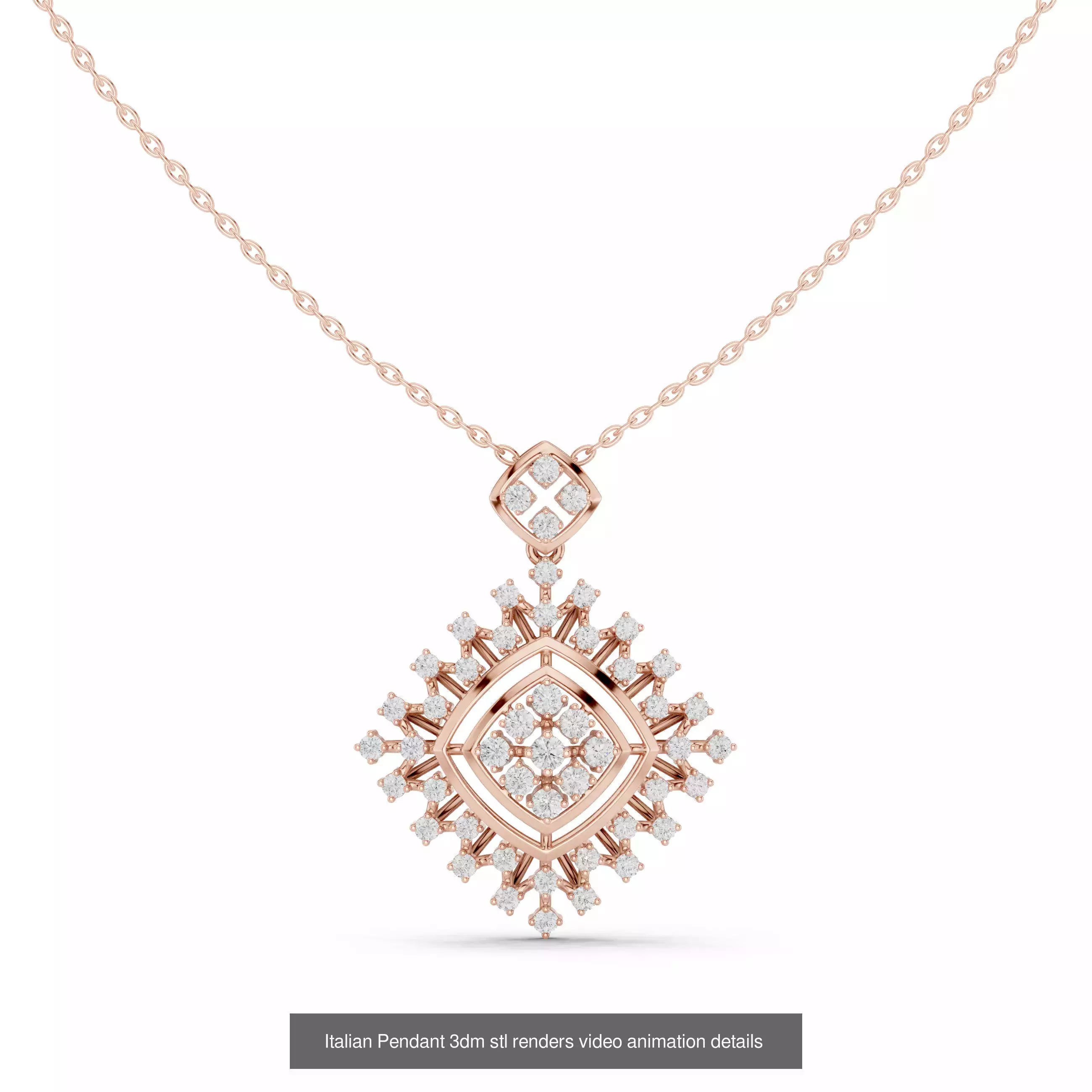 32 Italian Pendants 3dm stl renders video animation details  3D Model Collection_33