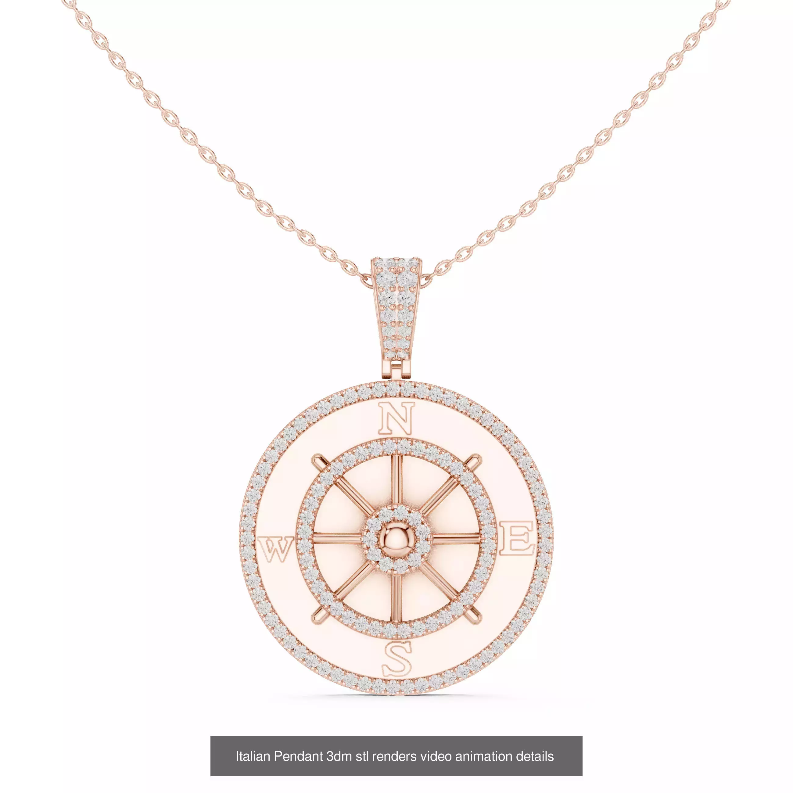 32 Italian Pendants 3dm stl renders video animation details  3D Model Collection_11