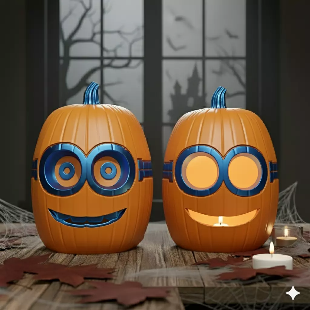 Minions Pumpkin Halloween 3D print model