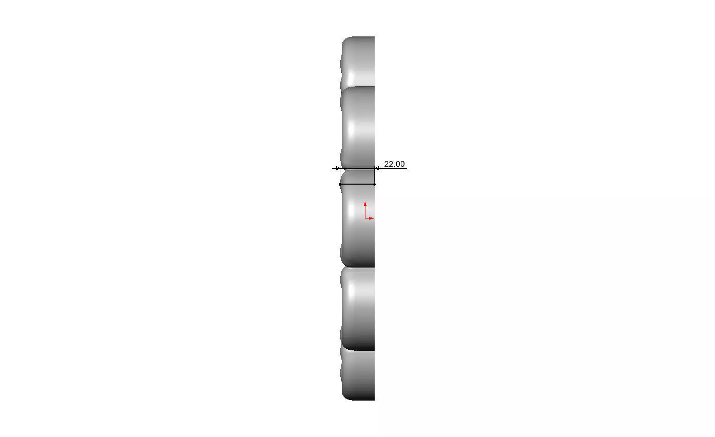 Round eternity floral carving scroll frame rosette relief 3D print model_6